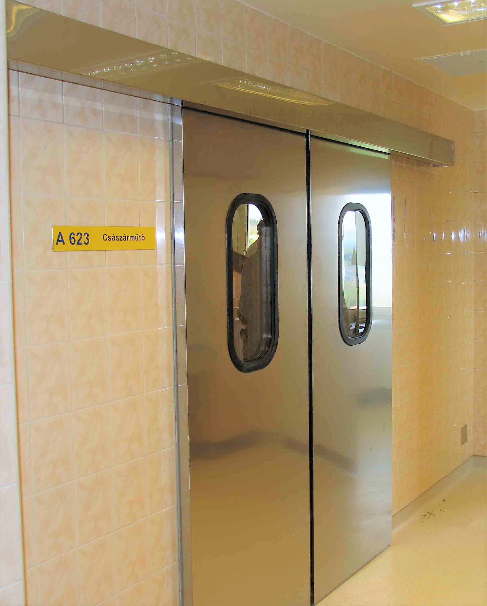 Automata inox tolóajtó